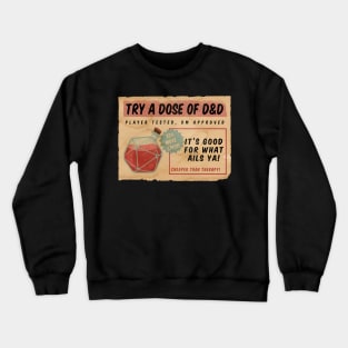 D&D Vintage Ad Healing Potion Crewneck Sweatshirt